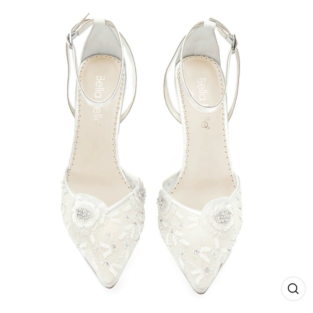 La Belle Ivory Embellished Heels